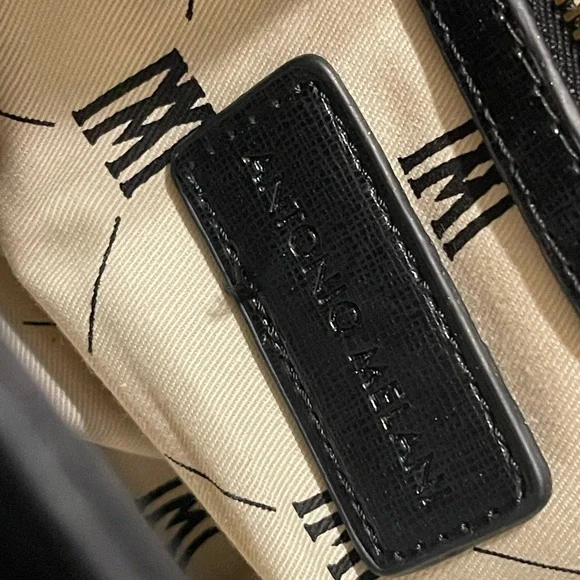 Antonio Melani Handbag- Black, White & Brown - Picture 7 of 8